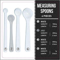 Dosing spoon | milligram measuring spoons set of 4 | exact dosing