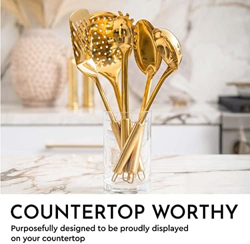 Styled Settings Gold Cooking Utensils Set, 5-Piece