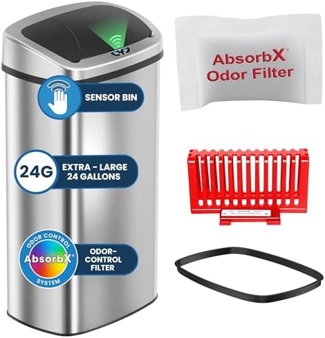 iTouchless 24 Gallon Motion Sensor Trash Can