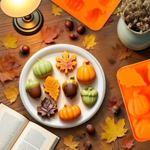 Pumpkin Molds Silicone Thanksgiving Fall Cake Mold Pumpkin Maple Leaf