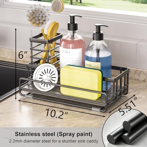 Kitchen Sink Sponge Holder, Black