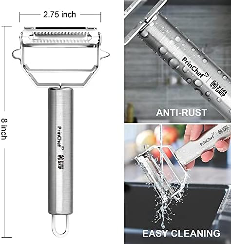 PrinChef Vegetable Peeler, 3 in 1 Versatile Y Potato Peeler for