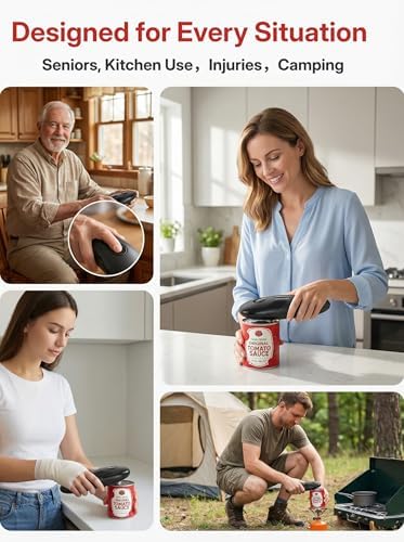 Electric Can Opener, Automatic Battery Operated One Touch Can Opener