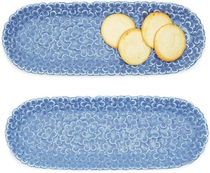 Oval Hydrangea Dish by Two's Company