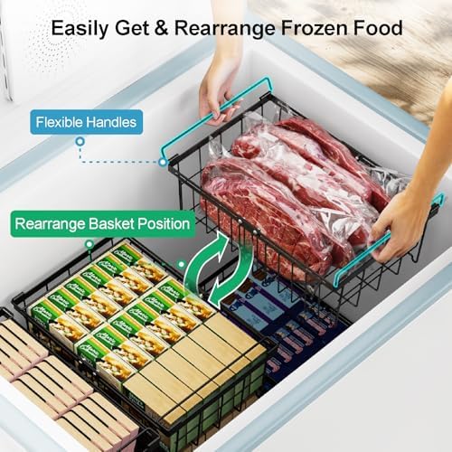 iSPECLE Stackable Deep Freezer Organizer Bins