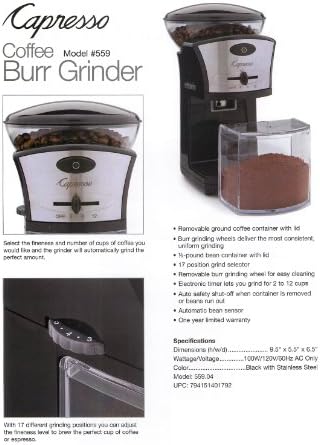 Capresso Coffee Burr Grinder