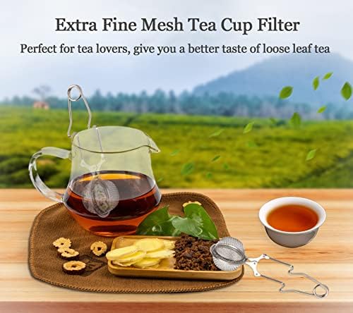 Snap Ball Tea Strainer, Exptolii 2 Pack Stainless Steel Tea Infuser