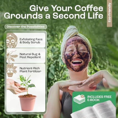 Black Coffee Knock Box for Espresso Grounds
