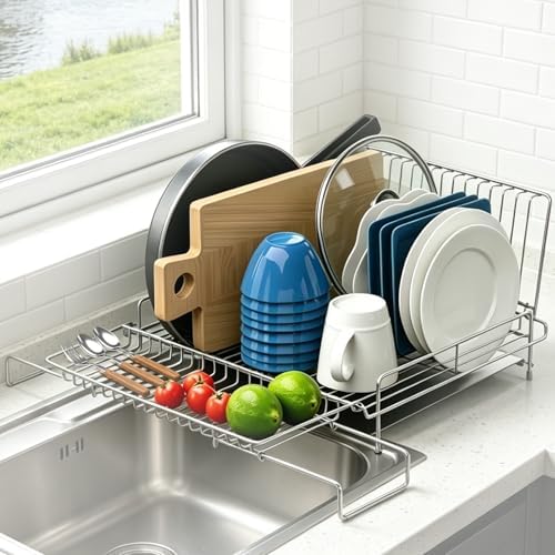 304 Stainless Steel Expandable Dish Drying Rack