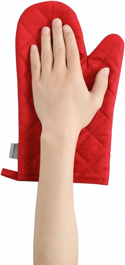 Oven Mitts and Pot Holders 4 pcs Set, High Heat Resistant 500 Degree Extra - Image 4