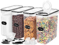 Skroam 4PCS Cereal Containers Storage [4L/135.2 oz], Airtight Food