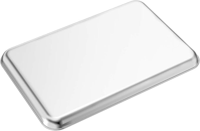 Baking Sheets Set of 2, Bastwe 20 inch Stainless Steel Bakeware Baking Pans - Image 3