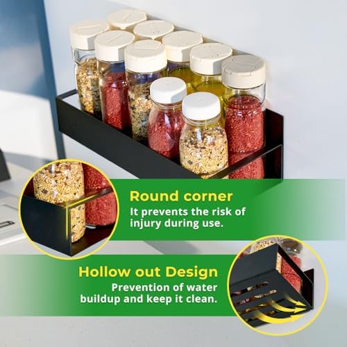 Magnetic Spice Rack Set for Refrigerator