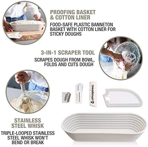 Breadsmart Artisan Bread Making Kit - 5PC Sourdough Bread Baking
