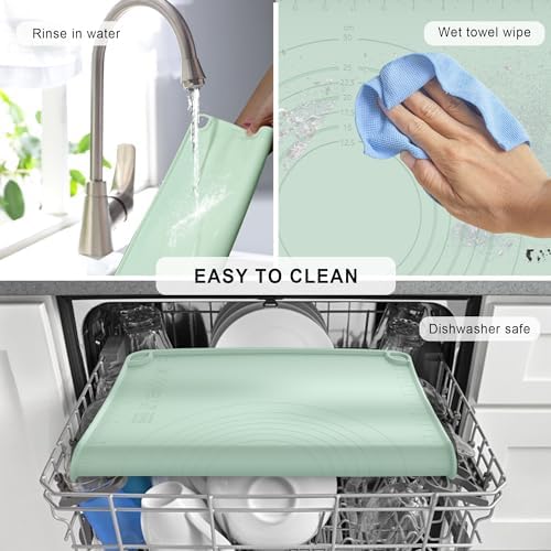 Silicone Baking Mat, Dough Rolling Mat, Pastry Mat for Rolling Dough