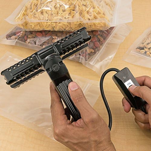 Mylar Bag Sealer, 2 Heat Settings, Black
