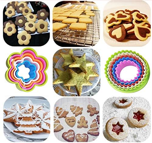 25 PCS Cookie Cutter Set Multi-size Sandwich Fondant Cake Fruit Vegetable - Image 3