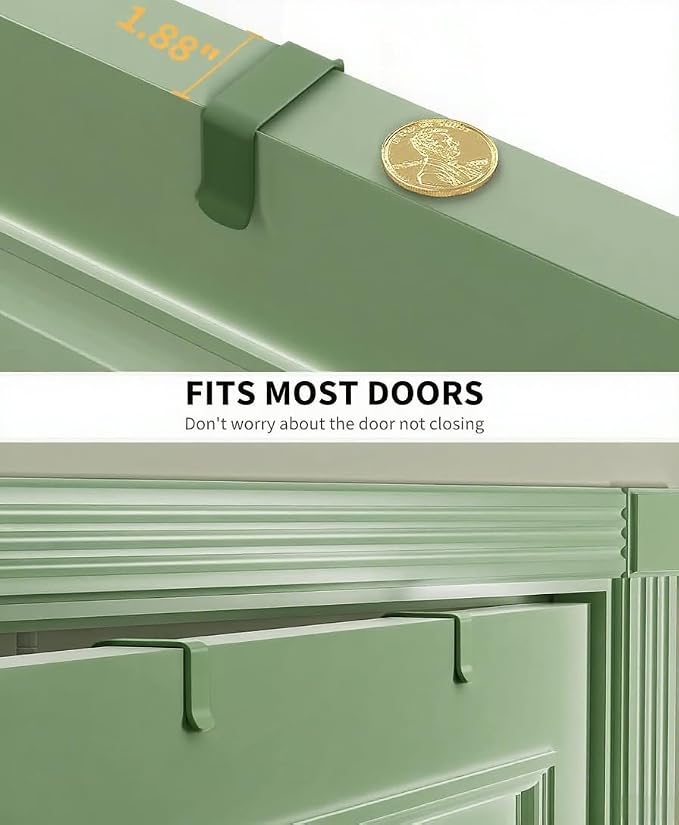 Moforoco Sage Green 9-Tier Over The Door Pantry Organizer, Pantry Organization - Image 3