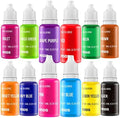 Food Coloring Liquid Set - 12 Vibrant Color Food Grade, Food Coloring