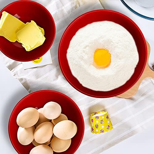 AVLA Porcelain Mixing Bowls for Kitchen, 3/1.8/1.2 Qt Ceramic Large