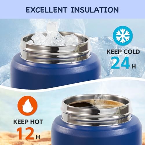 Kerilyn 12oz Kids Water Bottle 2 Pack, Stainless Steel Insulated Water
