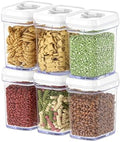 DWËLLZA KITCHEN Airtight Food Storage Containers for Pantry With White