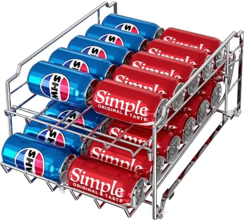 Simple Houseware Dual Row Can Dispenser, Chrome