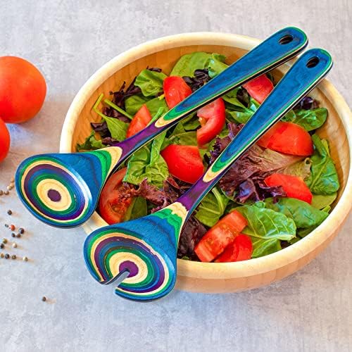 Totally Bamboo Baltique Mumbai Collection Wooden Salad Serving Utensil
