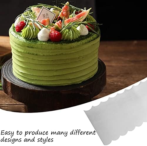 8.6 Inch Stainless Steel Cake Scraper Metal Scraper for Cake Smoother
