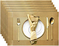 Trophable Placemats Set of 6 Table Placemats Heat Resistant Woven