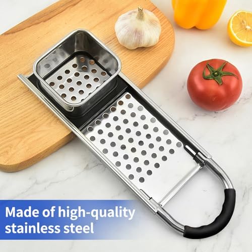 Grade Stainless Steel Spaetzle Maker Widen Plastic Handle Homemade Egg
