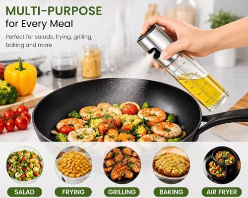NIKKIER 100ml Olive Oil Sprayer for Cooking