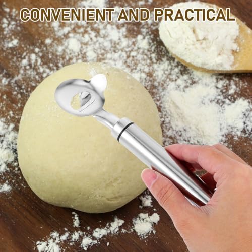 Hemoton Dough Cutter 7.20 Inch Stainless Steel Chinese Noodle Scraper