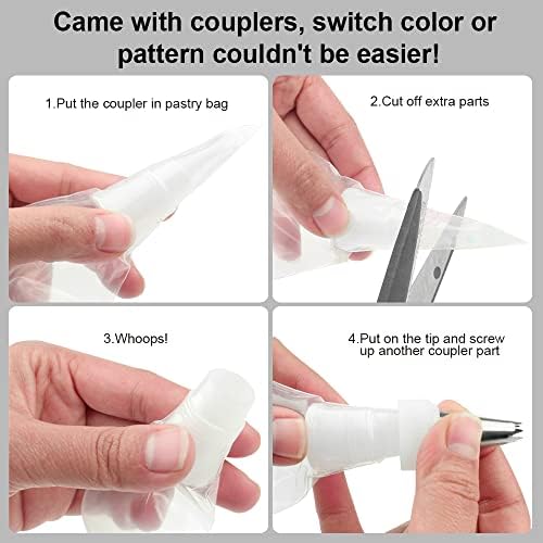 Weetiee 100 Pack 16-Inch Disposable Pastry Piping Bags