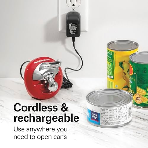 Hamilton Beach Walk 'n Cut Electric Can Opener for Kitchen, Use On Any