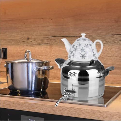 Traditional Stainless Steel Samovar (Black)