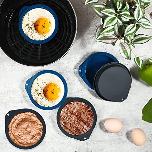 Webake 4 inch Silicone Air Fryer Egg Mold for Baking, Nonstick