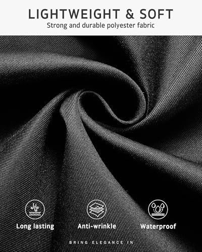 Syntus 3 Pack Server Apron with 3 Pockets for Men Women, Black Waist