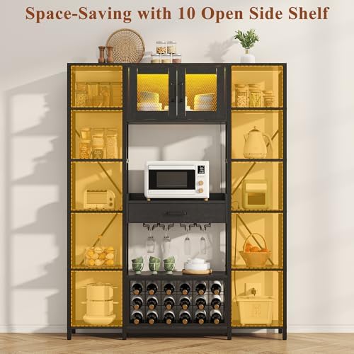 65.35'' 5-Tier Industrial Microwave Bakers Rack