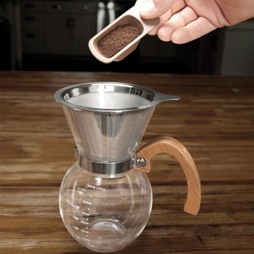 Fino Pour-Over Coffee Maker, Borosilicate Glass, 4 Servings