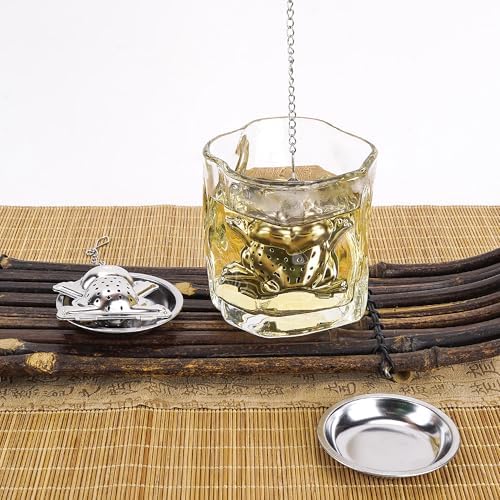 2PCS Frog Tea Infuser Set - Stainless Steel Mesh Loose Leaf Tea
