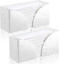 2PCS White Paper Towel Dispenser Countertop, AcrylicPaper Towel Holder by AFOROEOA