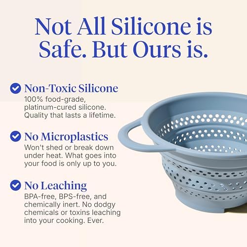 GIR Collapsible Colander, Silicone Strainer & Steamer, BPA-Free