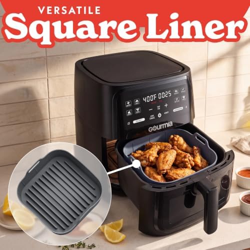Gourmia Silicone Air Fryer Liners - 3 Piece Set with Egg Bite & Muffin