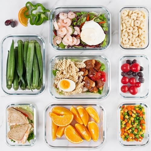 12-Pack Glass Storage Containers