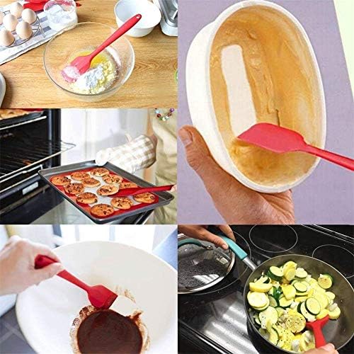EastDeals Silicone Kitchen Utensils Set, 10 Piece, Red