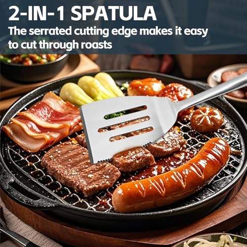 Heavy Duty Grilling Accessories Grill Tool Set, 3-Piece, SUS304