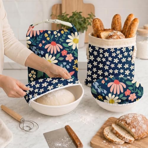 Britimes Reusable Beeswax Bread Bags, XL