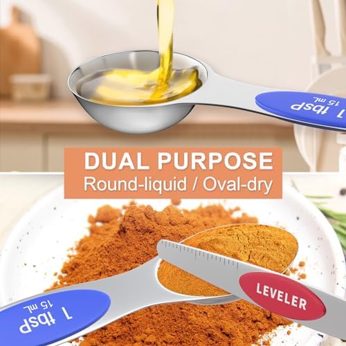 13PCS Magnetic Measuring Cups and Spoons Set - 7 Double-Sided