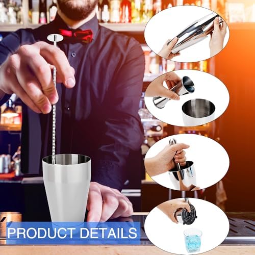 24 Pcs Shaker Set Stainless Steel Cocktail Drink 18 oz&28 oz Shaker